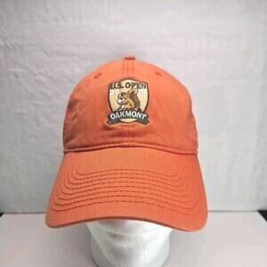 2007 US Open Oakmont The Game Fort Pitt Capital Adjustable Dad Hat Cap Orange
